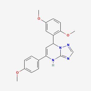 7-(2,5-Dimethoxyphenyl)-5-(4-methoxyphenyl)-4,7-dihydro[1,2,4]triazolo[1,5-a]pyrimidine