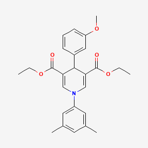 Diethyl 1-(3,5-dimethylphenyl)-4-(3-methoxyphenyl)-1,4-dihydropyridine-3,5-dicarboxylate