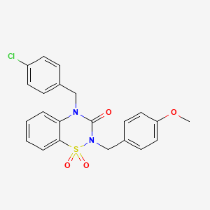 4-(4-chlorobenzyl)-2-(4-methoxybenzyl)-2H-1,2,4-benzothiadiazin-3(4H)-one 1,1-dioxide