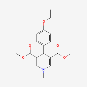 molecular formula C18H21NO5 B11214523 Dimethyl 4-(4-ethoxyphenyl)-1-methyl-1,4-dihydropyridine-3,5-dicarboxylate 