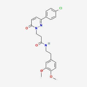 3-[3-(4-chlorophenyl)-6-oxopyridazin-1(6H)-yl]-N-[2-(3,4-dimethoxyphenyl)ethyl]propanamide