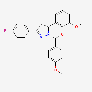 5-(4-Ethoxyphenyl)-2-(4-fluorophenyl)-7-methoxy-1,10b-dihydropyrazolo[1,5-c][1,3]benzoxazine