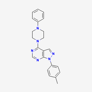 1-(4-methylphenyl)-4-(4-phenylpiperazin-1-yl)-1H-pyrazolo[3,4-d]pyrimidine