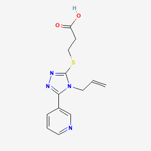 3-((4-allyl-5-(pyridin-3-yl)-4H-1,2,4-triazol-3-yl)thio)propanoic acid