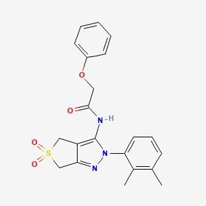 N-(2-(2,3-dimethylphenyl)-5,5-dioxido-4,6-dihydro-2H-thieno[3,4-c]pyrazol-3-yl)-2-phenoxyacetamide