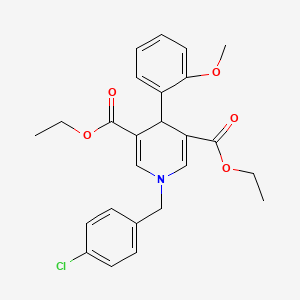 Diethyl 1-(4-chlorobenzyl)-4-(2-methoxyphenyl)-1,4-dihydropyridine-3,5-dicarboxylate