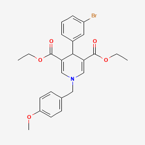 Diethyl 4-(3-bromophenyl)-1-(4-methoxybenzyl)-1,4-dihydropyridine-3,5-dicarboxylate