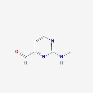 molecular formula C6H7N3O B112148 2-(甲基氨基)嘧啶-4-甲醛 CAS No. 180869-39-0