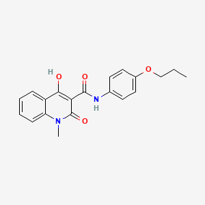 4-Hydroxy-1-methyl-2-oxo-N-(4-propoxyphenyl)-1,2-dihydro-3-quinolinecarboxamide