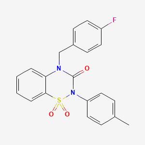 4-(4-fluorobenzyl)-2-(4-methylphenyl)-2H-1,2,4-benzothiadiazin-3(4H)-one 1,1-dioxide