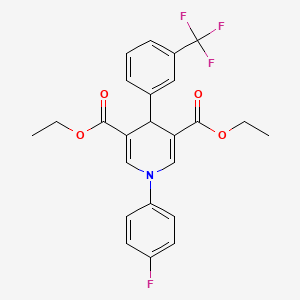 Diethyl 1-(4-fluorophenyl)-4-[3-(trifluoromethyl)phenyl]-1,4-dihydropyridine-3,5-dicarboxylate