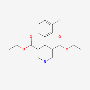 Diethyl 4-(3-fluorophenyl)-1-methyl-1,4-dihydropyridine-3,5-dicarboxylate