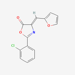 (4Z)-2-(2-chlorophenyl)-4-(furan-2-ylmethylidene)-1,3-oxazol-5(4H)-one