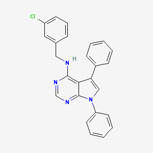 N-(3-chlorobenzyl)-5,7-diphenyl-7H-pyrrolo[2,3-d]pyrimidin-4-amine