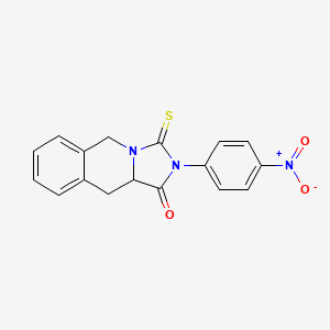 2-(4-nitrophenyl)-3-thioxo-2,3,10,10a-tetrahydroimidazo[1,5-b]isoquinolin-1(5H)-one