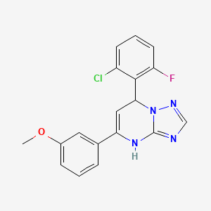 7-(2-Chloro-6-fluorophenyl)-5-(3-methoxyphenyl)-3,7-dihydro[1,2,4]triazolo[1,5-a]pyrimidine