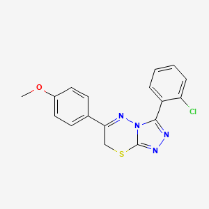 3-(2-chlorophenyl)-6-(4-methoxyphenyl)-7H-[1,2,4]triazolo[3,4-b][1,3,4]thiadiazine