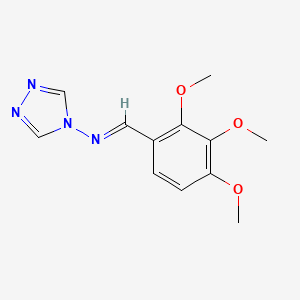 N-[(E)-(2,3,4-trimethoxyphenyl)methylidene]-4H-1,2,4-triazol-4-amine