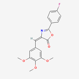 (4E)-2-(4-fluorophenyl)-4-(3,4,5-trimethoxybenzylidene)-1,3-oxazol-5(4H)-one