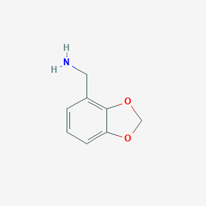 molecular formula C8H9NO2 B112153 苯并[d][1,3]二氧杂环-4-基甲胺 CAS No. 182634-34-0