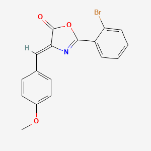 molecular formula C17H12BrNO3 B11215419 2-(2-Bromophenyl)-4-(4-methoxybenzylidene)oxazol-5(4H)-one 