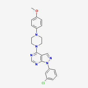 1-(3-chlorophenyl)-4-[4-(4-methoxyphenyl)piperazin-1-yl]-1H-pyrazolo[3,4-d]pyrimidine