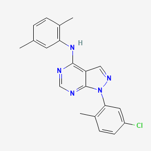 molecular formula C20H18ClN5 B11215469 1-(5-chloro-2-methylphenyl)-N-(2,5-dimethylphenyl)-1H-pyrazolo[3,4-d]pyrimidin-4-amine 