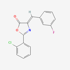 (4Z)-2-(2-chlorophenyl)-4-(3-fluorobenzylidene)-1,3-oxazol-5(4H)-one