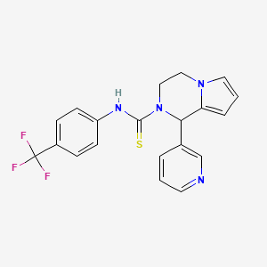 1-(pyridin-3-yl)-N-(4-(trifluoromethyl)phenyl)-3,4-dihydropyrrolo[1,2-a]pyrazine-2(1H)-carbothioamide