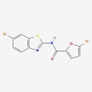 molecular formula C12H6Br2N2O2S B11215655 5-bromo-N-(6-bromo-1,3-benzothiazol-2-yl)furan-2-carboxamide 