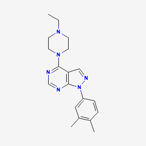 1-(3,4-dimethylphenyl)-4-(4-ethylpiperazin-1-yl)-1H-pyrazolo[3,4-d]pyrimidine