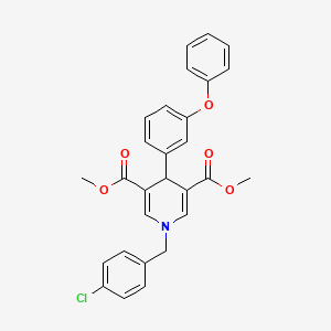 Dimethyl 1-(4-chlorobenzyl)-4-(3-phenoxyphenyl)-1,4-dihydropyridine-3,5-dicarboxylate