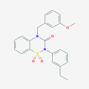 2-(3-ethylphenyl)-4-(3-methoxybenzyl)-2H-benzo[e][1,2,4]thiadiazin-3(4H)-one 1,1-dioxide