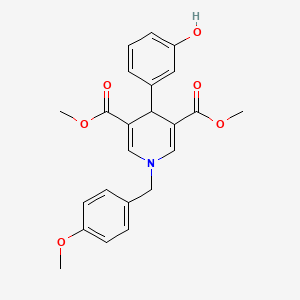 Dimethyl 4-(3-hydroxyphenyl)-1-(4-methoxybenzyl)-1,4-dihydropyridine-3,5-dicarboxylate