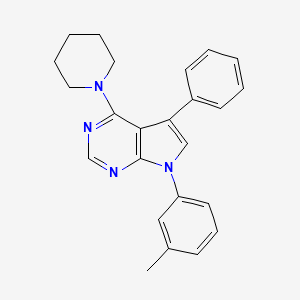 7-(3-methylphenyl)-5-phenyl-4-(piperidin-1-yl)-7H-pyrrolo[2,3-d]pyrimidine