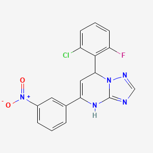 7-(2-Chloro-6-fluorophenyl)-5-(3-nitrophenyl)-4,7-dihydro[1,2,4]triazolo[1,5-a]pyrimidine