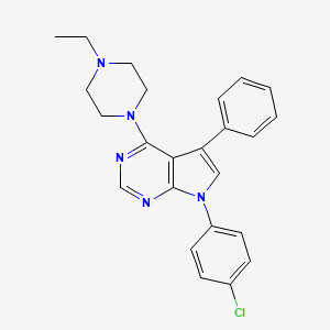 7-(4-chlorophenyl)-4-(4-ethylpiperazin-1-yl)-5-phenyl-7H-pyrrolo[2,3-d]pyrimidine