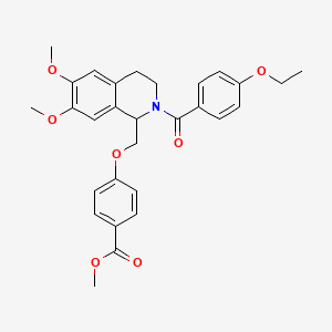 Methyl 4-((2-(4-ethoxybenzoyl)-6,7-dimethoxy-1,2,3,4-tetrahydroisoquinolin-1-yl)methoxy)benzoate