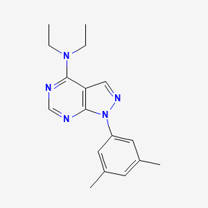 molecular formula C17H21N5 B11215887 1-(3,5-dimethylphenyl)-N,N-diethyl-1H-pyrazolo[3,4-d]pyrimidin-4-amine 