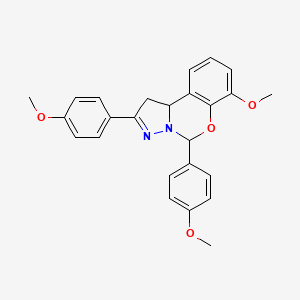 7-Methoxy-2,5-bis(4-methoxyphenyl)-1,10b-dihydropyrazolo[1,5-c][1,3]benzoxazine