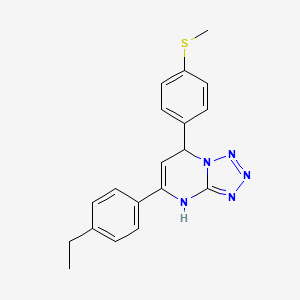 5-(4-Ethylphenyl)-7-[4-(methylsulfanyl)phenyl]-4,7-dihydrotetrazolo[1,5-a]pyrimidine