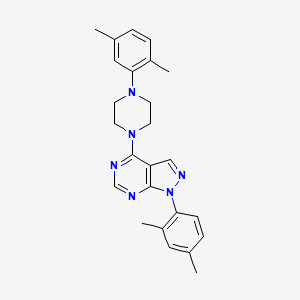 1-(2,4-dimethylphenyl)-4-[4-(2,5-dimethylphenyl)piperazin-1-yl]-1H-pyrazolo[3,4-d]pyrimidine