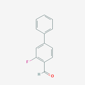molecular formula C13H9FO B112160 2-氟-4-苯甲醛 CAS No. 183436-80-8