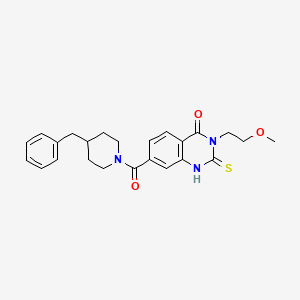 7-(4-benzylpiperidine-1-carbonyl)-3-(2-methoxyethyl)-2-sulfanylidene-1H-quinazolin-4-one