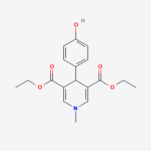 Diethyl 4-(4-hydroxyphenyl)-1-methyl-1,4-dihydropyridine-3,5-dicarboxylate