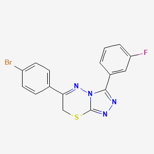 6-(4-bromophenyl)-3-(3-fluorophenyl)-7H-[1,2,4]triazolo[3,4-b][1,3,4]thiadiazine