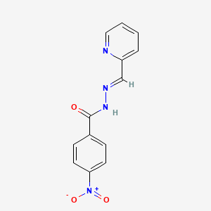 4-nitro-N'-[(1E)-pyridin-2-ylmethylene]benzohydrazide