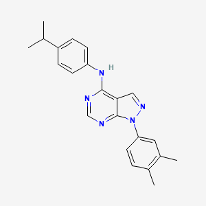 1-(3,4-dimethylphenyl)-N-[4-(propan-2-yl)phenyl]-1H-pyrazolo[3,4-d]pyrimidin-4-amine