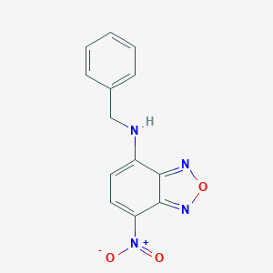 molecular formula C₁₃H₁₀N₄O₃ B112162 7-苄氨基-4-硝基苯并-2-氧杂-1,3-二唑 CAS No. 18378-20-6