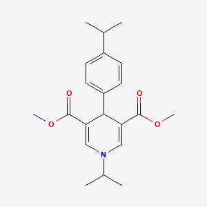 Dimethyl 1-(propan-2-yl)-4-[4-(propan-2-yl)phenyl]-1,4-dihydropyridine-3,5-dicarboxylate